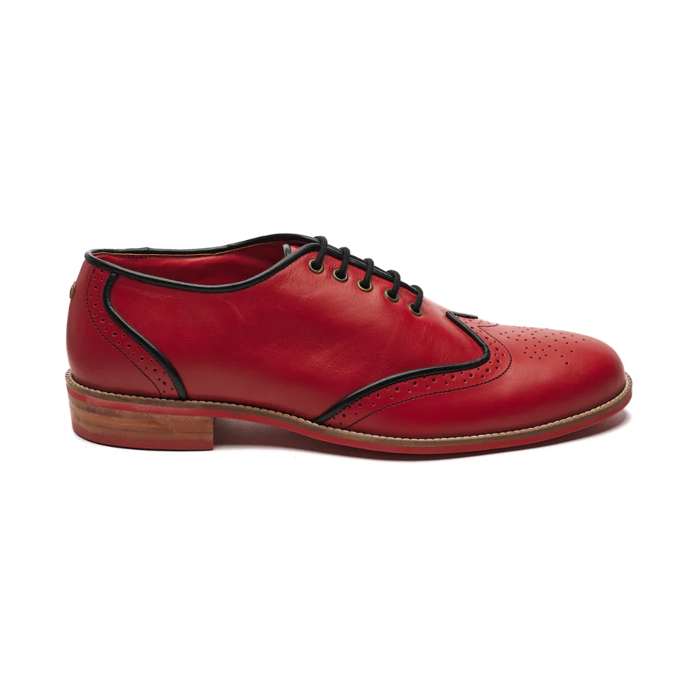 Core Brogues Men – Crimson - Image 3