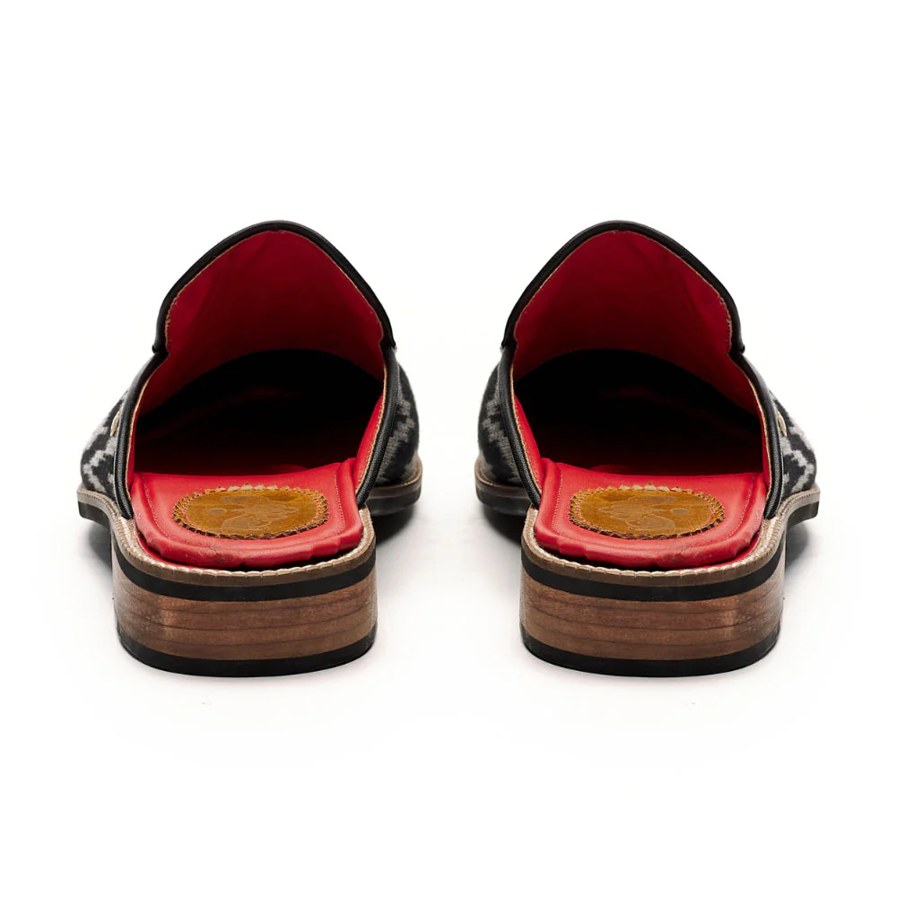 Ikat Mules Men – Coal - Image 4