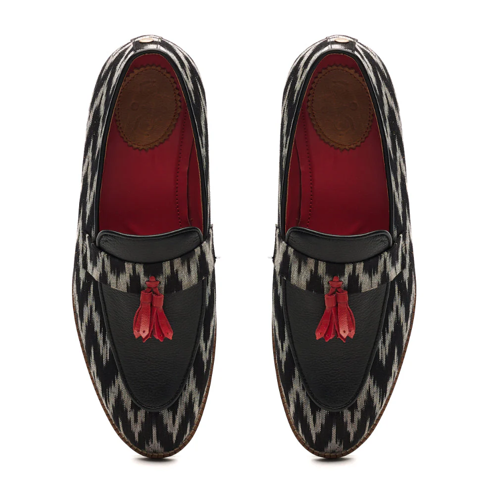 Ikat Loafers Men – Coal - Image 3