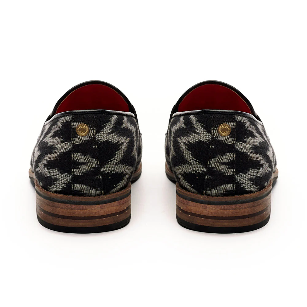 Ikat Loafers Men – Coal - Image 5