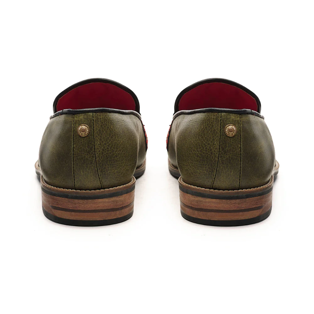 Leon Loafers Men – Olive - Image 4