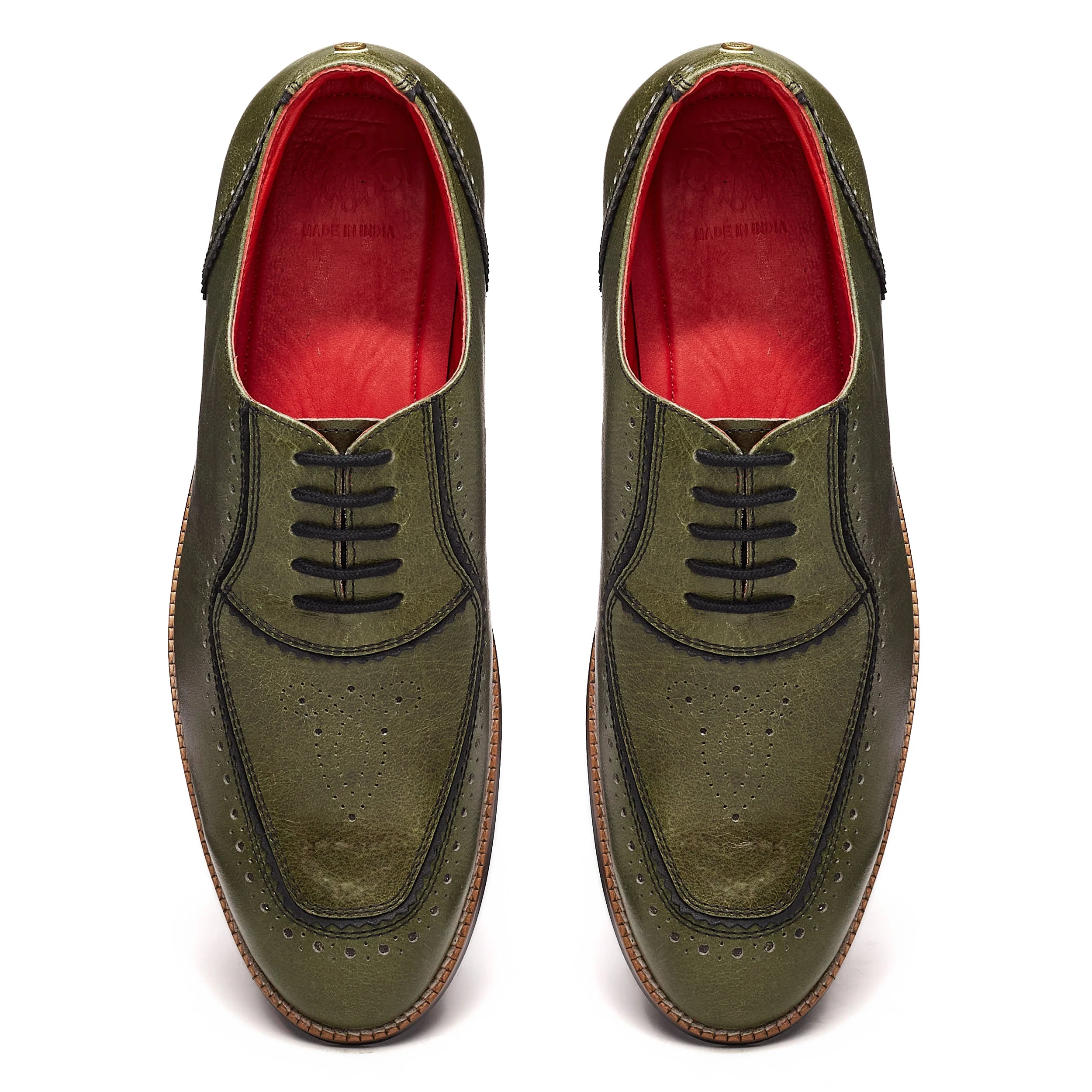 Maharaja Brogues Men – Olive - Image 3